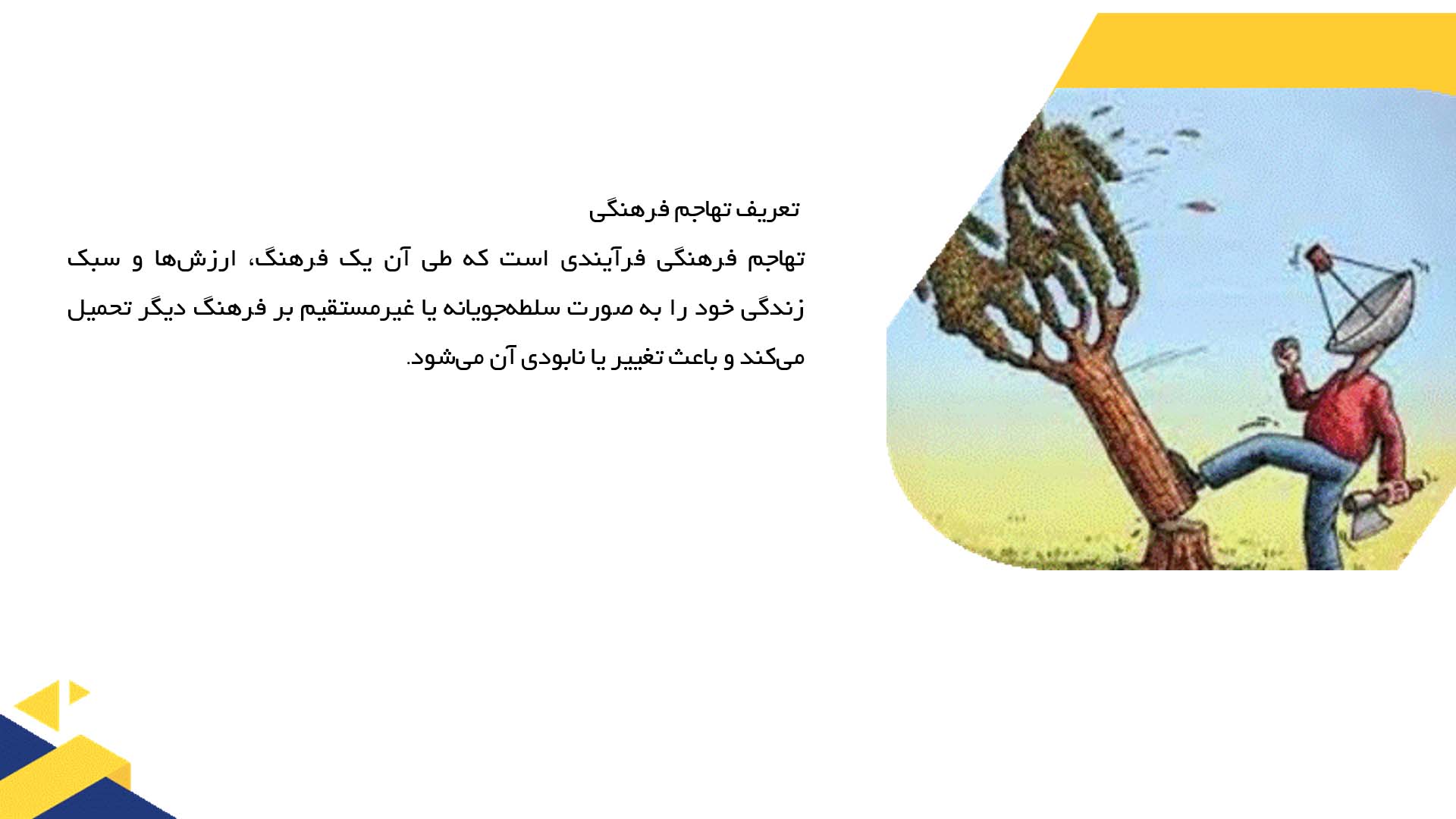 پاورپوینت در مورد تهاجم فرهنگی و نقش اینترنت